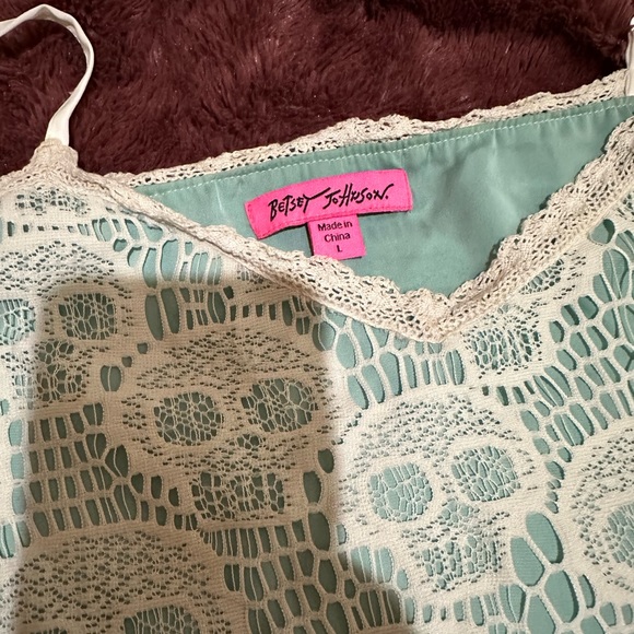 Vintage Betsey Johnson Lace Skull Dress - Picture 2 of 3